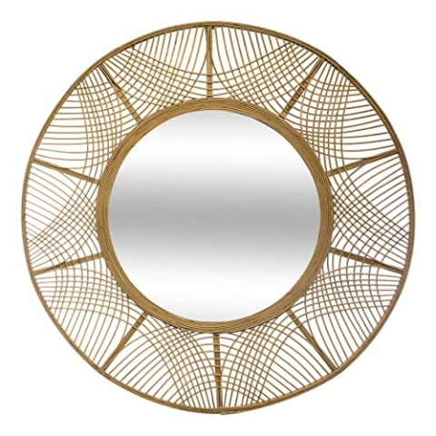 Atmosphera - Spiegel Ina - Bambus D 89 cm - Beige