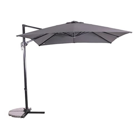 Ampelschirm Libra grau 2,5x2,5mtr