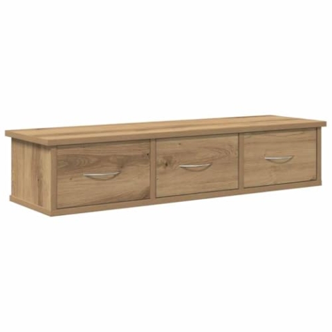vidaXL Wandschrank Artisan-Eiche 88x26x18,5 cm Holzwerkstoff, TV-Hängeschrank, TV-Hängeschränke, schwebender TV-Schrank, Wandschrank, TV-Wandschrank