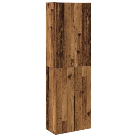 vidaXL Highboard Altholz-Optik 60x32x190 cm Holzwerkstoff, Sideboard, Beistellschrank, Aufbewahrungsschrank, Schrank, Lagerschrank, Hochschrank