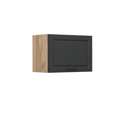 Vicco Hängeschrank R-Line, hängender Küchenschrank, Anthrazit Landhaus, 60 cm Flach