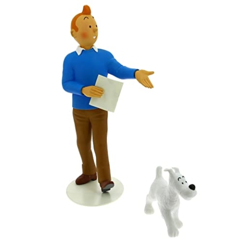 Collectible Resin Figure Tintin and Snowy Moulins Art 25 cm 46007 (2016)