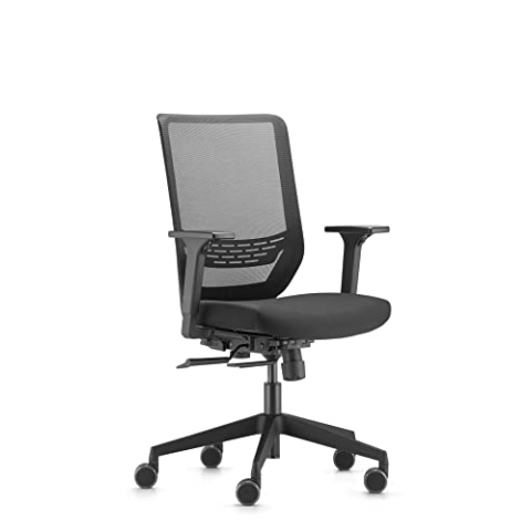 Trendoffice to-sync mesh task black | SC 9242 | hohe Netz-Rückenlehne | Synchron-Mechanik, 3-fach arretierbar | Höhen- und breitenverstellbare Armlehnen | by Dauphin