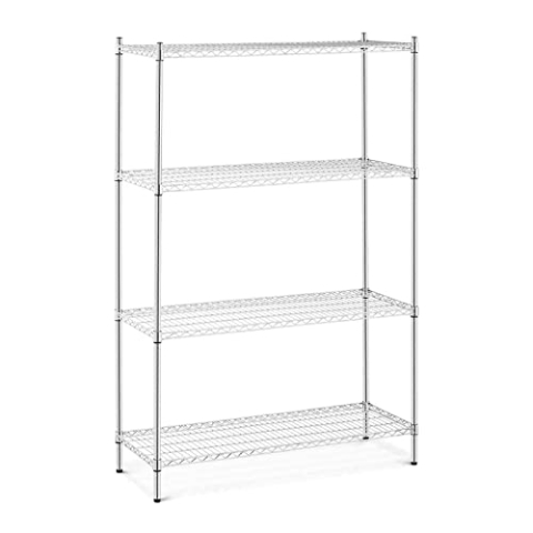 Royal Catering RCMR-1800P46 Metallregal 120 x 45 x 180 cm Tragfähigkeit 1.000 kg Standregal Steckregal Schwerlastregal