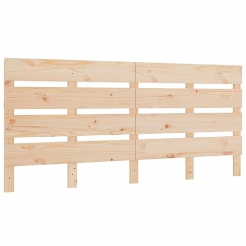 vidaXL Kopfteil Betthaupt Bettkopfteil für Doppelbett Bett Holzbett Massivholzbett Schlafzimmerbett Lattendesign 180x3x80cm Massivholz Kiefer