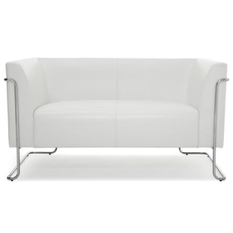 hjh OFFICE Lounge Sofa Curacao Kunstleder Weiß