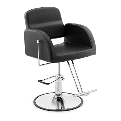 Physa Physa YOXALL Black Friseurstuhl mit Fußstütze Yoxall Black Barberstuhl Friseursessel Friseurstuhl höhenverstellbar Waschsessel