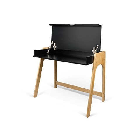 TemaHome, Aura Schreibtisch, 94x53x76 cm, Eiche/Schwarz