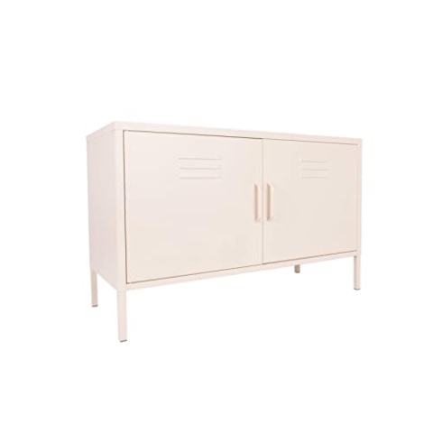 MaximaVida Metallspind Fernsehschrank Finn Elfenbein 100 x 40 x 64 cm - 1 Regal