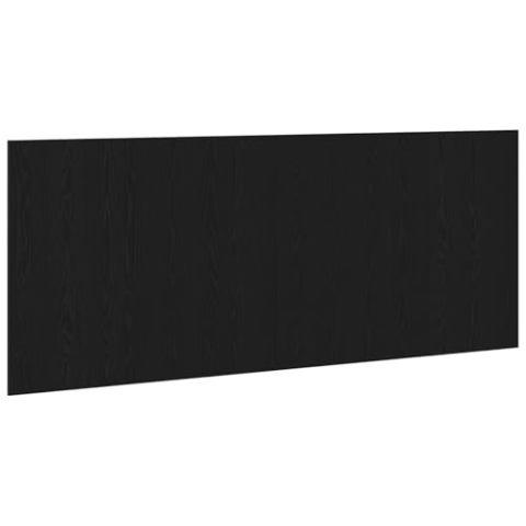 vidaXL modernes dekoratives Kopfteil Schwarze Eiche Massivholz 120 cm Breite Inneneinrichtung Einfache Montage modernes Schlafzimmerdekor klassisch hochwertige Trendige Bettaccessoires schlankes