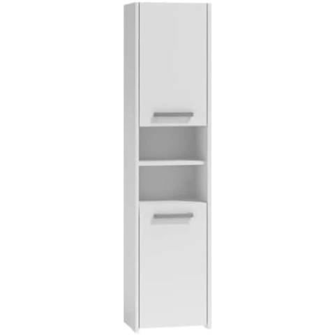 CDF Badschrank S40 | Farbe: Weiß | Moderner Badezimmerschrank | Ablagefläche | Geräumige Einlegeböden | Türen | Einfache Montage