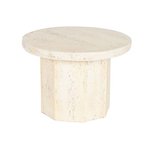 Home ESPRIT Beistelltisch, Beige, Magnesium, 60 x 60 x 41,9 cm