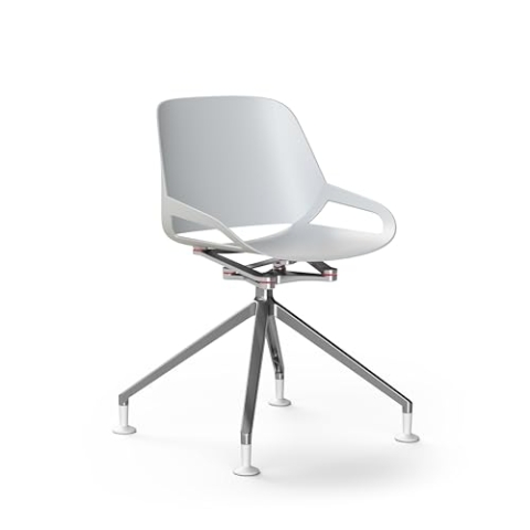 aeris Numo moderner Schwingstuhl – Schalenstuhl mit stylischem Fußkreuz – Design Drehstuhl für Büro und Esszimmer – ergonomischer Stuhl für einen gesunden Rücken
