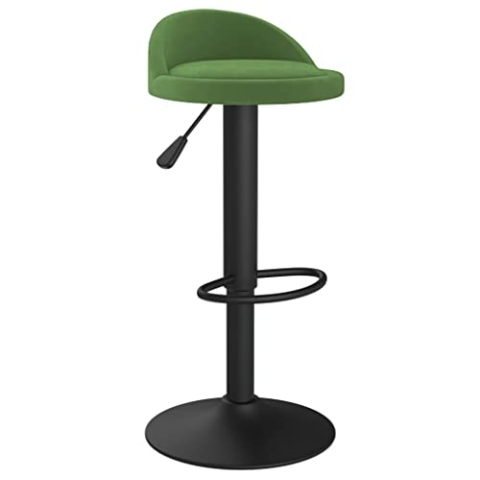 vidaXL Barhocker Drehbar Höhenverstellbar Küchenhocker Barstuhl Tresenhocker Tresenstuhl Thekenhocker Bistrohocker Bar Stuhl Hocker Dunkelgrün Samt