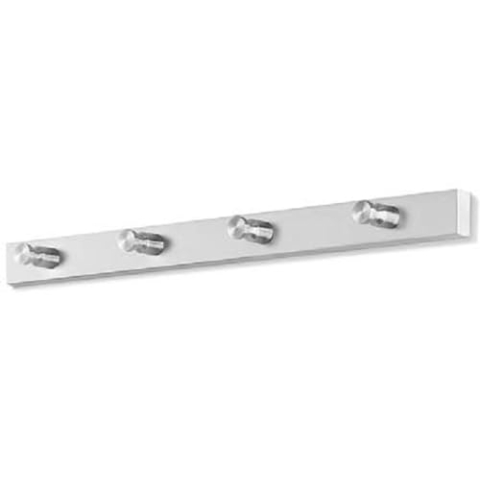 ZACK 50657 "ACCOLO" Garderobenleiste, 4 Haken, Edelstahl matt
