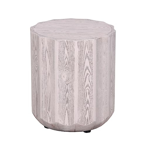 Fine Asianliving Beistelltisch Beton Holzoptik - Kenzie D35xH44cm