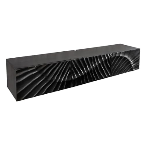 riess-ambiente.de Massives TV-Board Scorpion 160cm schwarz Mangoholz hängend Lowboard
