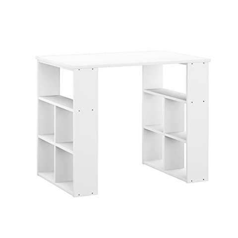 Vicco Schreibtisch Arwen, Arbeitstisch für das Büro, Weiß, 90 x 60 cm