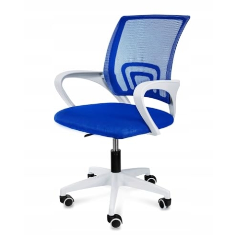 JUMI Praktisch Bürostuhl SMART - 54 x 95 x 54 cm Bürostuhl Ergonomisch, Gaming Stuhl - Pc Stuhl, Schreibtischstuhl, Drehstuhl Mit Rollen, Höhenverstellung Und Armlehne - Plastik (Blau)