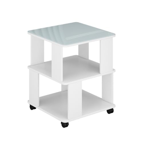 Vicco Couchtisch Velito, Weiß, 50 x 50 cm