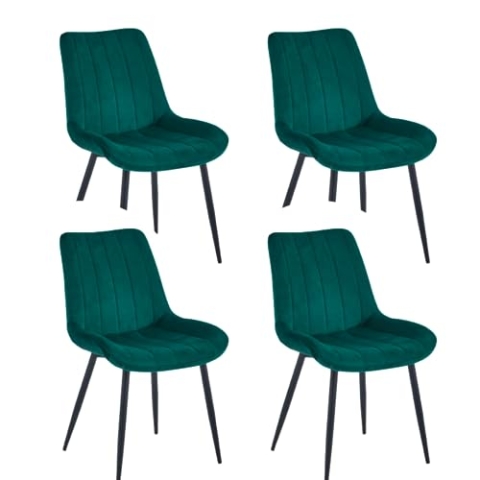 Colenis - Verta Esszimmerstuhl - Set Van (4, Grün)