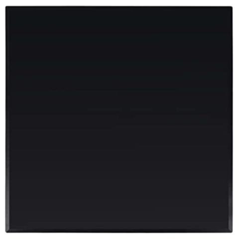 vidaXL Tischplatte Esstischplatte Glasplatte Ersatztischplatte Couchtischplatte Gartentischplatte Gehärtetes Glas Quadratisch 700x700mm Schwarz
