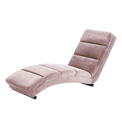 AC Design Furniture Sidse Chaiselongue, dusty rose, Samt, B: 60 x H: 82 x T: 170 cm, 1 Stück