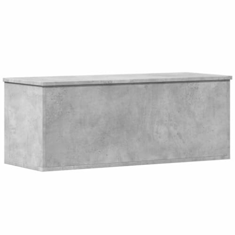 vidaXL Truhe, SpielzeugSpielzeugbox mit Stauraum, Aufbewahrungsbox für Wohnzimmer, Auflagenbox Kissenbox Spielzeugbox, Betongrau Holzwerkstoff