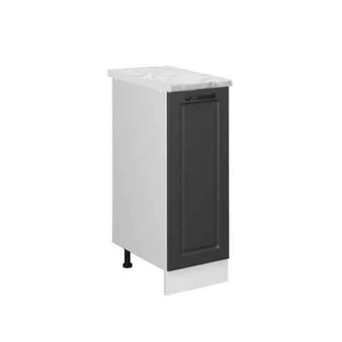 Vicco Apothekerschrank R-Line, Medizinschrank für die Küche, Anthrazit Landhaus/Weiß, AP Marmor