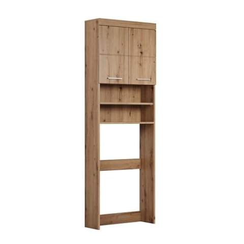 trendteam smart living - Waschmaschinenüberbau - Bad - Amanda - Aufbaumaß (BxHxT) 63 x 187 x 24 cm - Farbe Asteiche - 139311592