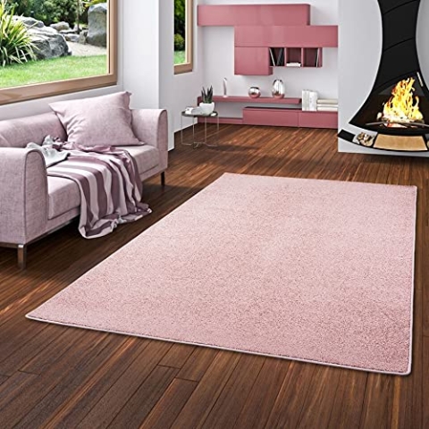 Snapstyle Hochflor Velours Teppich Luna Rosa in 24 Größen