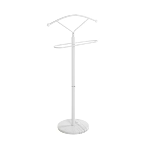 HAKU Möbel Herrendiener weiß, Marmor, Metall - Maße: B 50 cm x H 105 cm x T 32 cm, Style: Modern