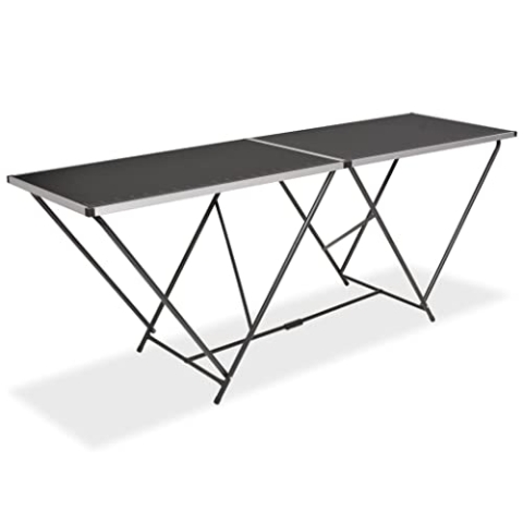 vidaXL Klapptisch MDF Aluminium Tapeziertisch Multifunktionstisch Arbeitstisch