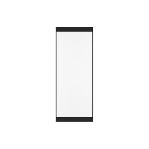 Vente-unique-Schiebetür mit unsichtbarer Schiene - Aluminium & Sicherheitsglas matt - 93 x 210 cm - TORIPA