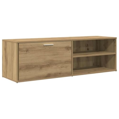 vidaXL TV-Schrank Artisan-Eiche 120x34x37 cm Holzwerkstoff, TV-Möbel, TV-Tisch, TV-Tisch, TV-Ständer, TV-Lowboard, Medienschrank, HiFi-Schrank
