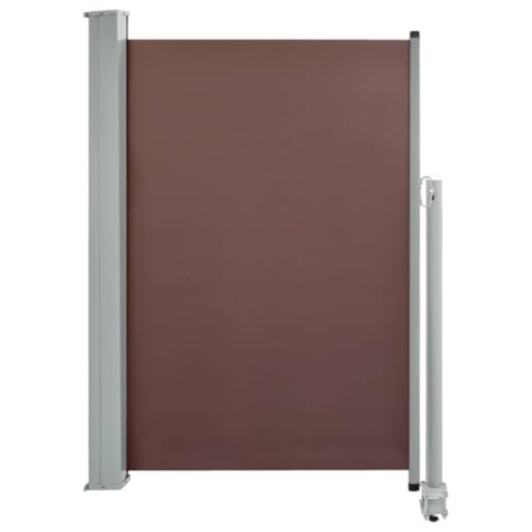 vidaXL Seitenmarkise Ausziehbar Sonnenschutz Sichtschutz Windschutz Seitenrollo Markise Seitenwandmarkise Balkon Garten Terrasse 120x300cm Braun