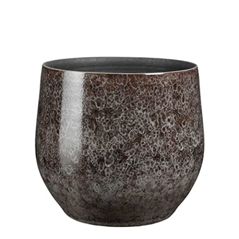 Mica Decorations Oliver Blumentopf - 29x29x26 cm - Terrakotta - Grau