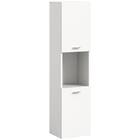 xonox.home Badezimmer Boston Badezimmerschrank Badschrank stehend Wandschrank hängend Standschrank Hängeschrank in weiß, ca.30x125x29cm bodenstehend/hängend montierbar