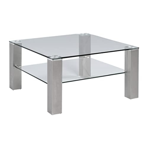 M2 Kollektion Couchtisch Cilo 1 in Silber, B/H/T = 78x41x78cm