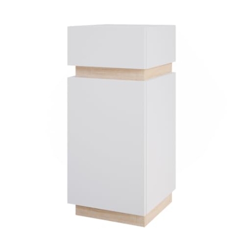 Vicco Midischrank Gloria, Weiß/Sonoma, 33 x 75.5 cm mit Tür und Schublade