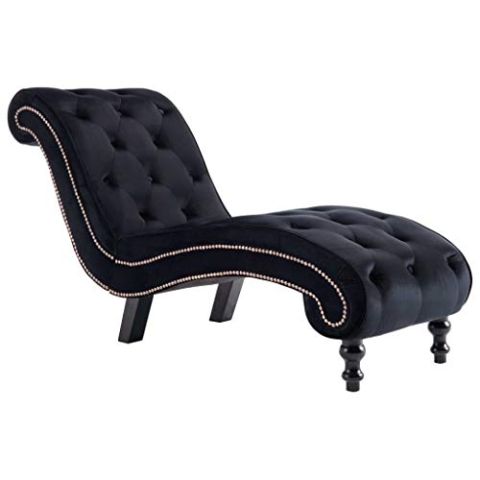 vidaXL Chaiselongue Relaxliege Liegestuhl Relaxsessel Loungesessel Sesselliege Liegesessel Komfortliege Recamiere Lounge Schwarz Wildleder-Optik