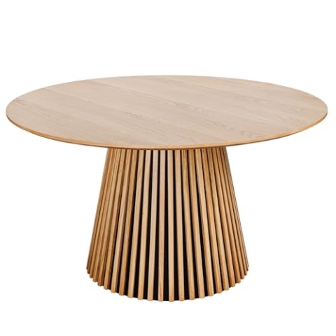 Riess Ambiente Runder Esstisch Valhalla Wood 140cm Natur Eiche Tisch 140x140 Esszimmertisch Küchentisch Esstisch Eichenfurnier