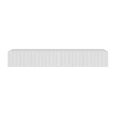 Selsey Schminktisch Makeup Tisch Frisiertisch Hängend Kosmetiktisch 110 cm Mit 2 Schubladen Veldio Weiß