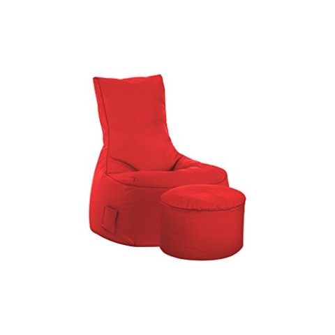 SITTING POINT only by MAGMA Sitzsack-Set Scuba Swing + Hocker rot