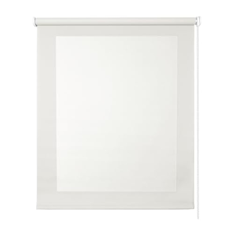 STORESDECO - Screen-Rollo mit technischem Stoff für Türen und Fenster (100 cm x 250 cm, weiß) | Thermo-Isolierung, lichtdurchlässig, bietet Privatsphäre