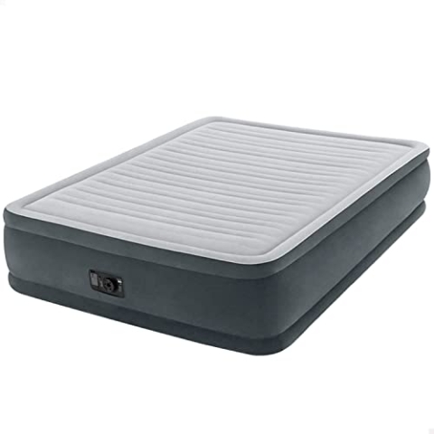 Intex Queen Comfort-Plush Dura-Beam Airbed with built-in electric pump #64414NP