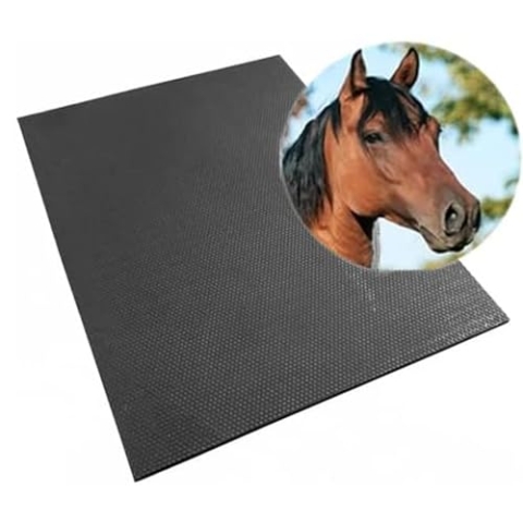 Vivol Gummi-Stallmatte - 90 x 120 cm - 17mm - mit rutschfesten Noppen - Gummimatte für Pferd - Leicht zu reinigen und zu schneiden
