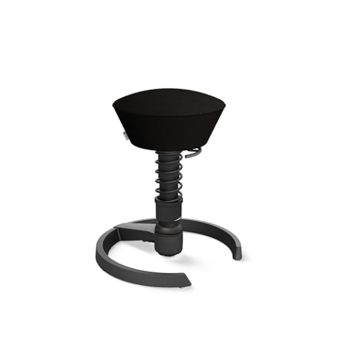 aeris Swopper Air – Ergonomischer Hocker mit extra weicher Polsterung – Bürohocker höhenverstellbar ohne Rollen –Sitzhocker für einen gesunden Rücken, Feder Standard