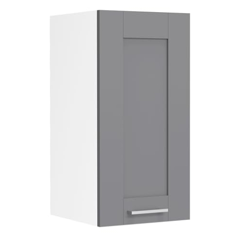 VCM Küchenschrank hängend | Maße ca. H. 60 x B. 30 x T. 31 cm | Hängeschrank mit Zwei Fächern im Landhaus Stil | Küchenmöbel - Colura Weiß/Anthrazit