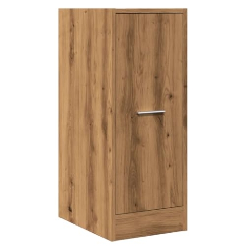 vidaXL Apothekerschrank, Ausziehschrank mit Stauraum, Allzweckschrank für Wohnzimmer Büro, Nischenschrank Aufbewahrungsschrank, Artisan-Eiche Holzwerkstoff
